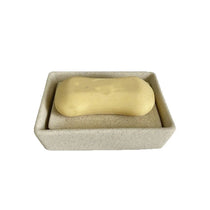 Natural Soap Dish/Facial Sponge Holder/Bathroom Makeup Sponge Tray with Draining Hole (sand yellow,Only soap box)