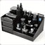 Black Mens Wash Bag & Vanity Organiser | 2 Drawer Acrylic Bathroom Storage for Grooming & Skincare
