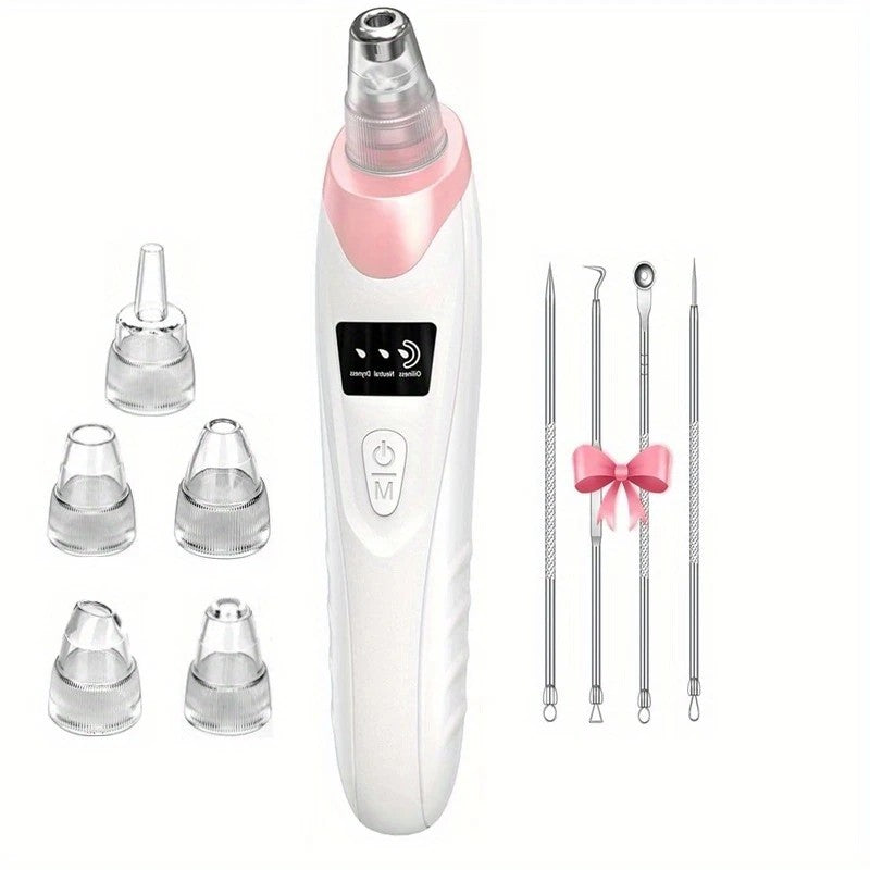 Blackhead Cleansing Device: 5 Nozzles for Full Face, 3 Suction Levels for Targeted Cleansing Main image