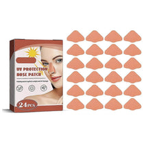 24 pcs Sunscreen Nose Patch UV Protection Nose Cover Sports Outdoor Skin-friendly Sun Nose Sticker