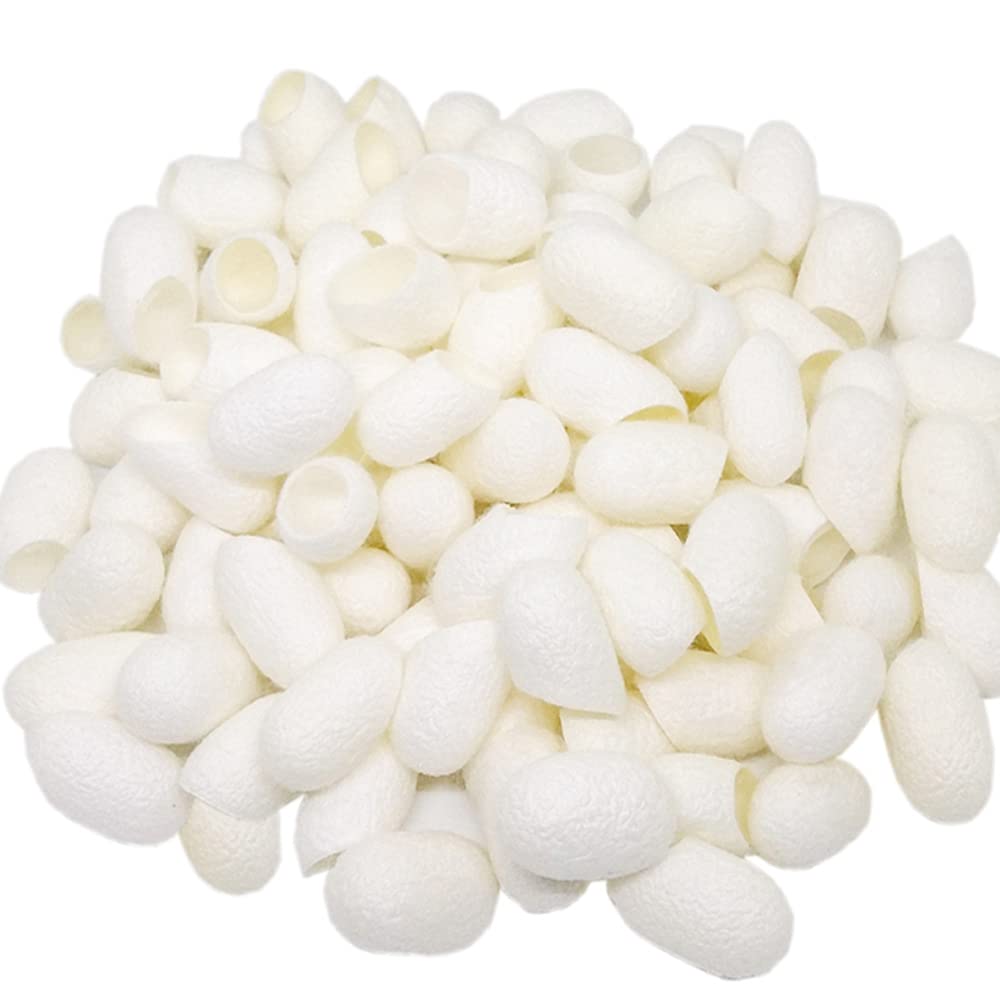 Petluno 100pcs Fresh Natural Silk Ball Cocoons Facial Cleanser Balls Healthy Skin Care Scrub Face Massage Main image
