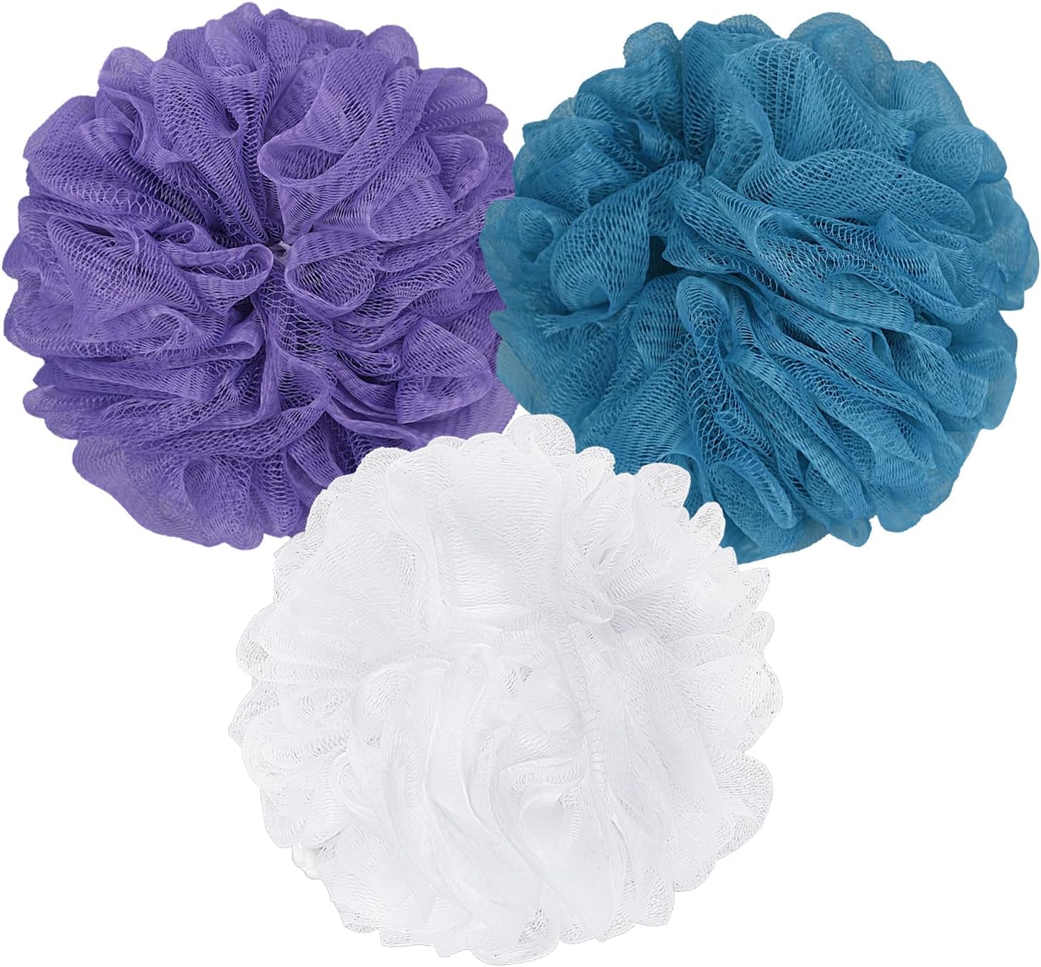 Bath Sponge Loofah Sponge Bath Puffs Shower Pouf Body Scrubber Exfoliating Soft 3 Pack Main image