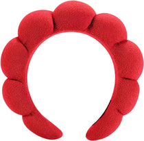 Spa Headband for Washing Face or Facial Makeup - Bubble Skincare Terry Cloth Puffy Headband for Mask Skin Treatment