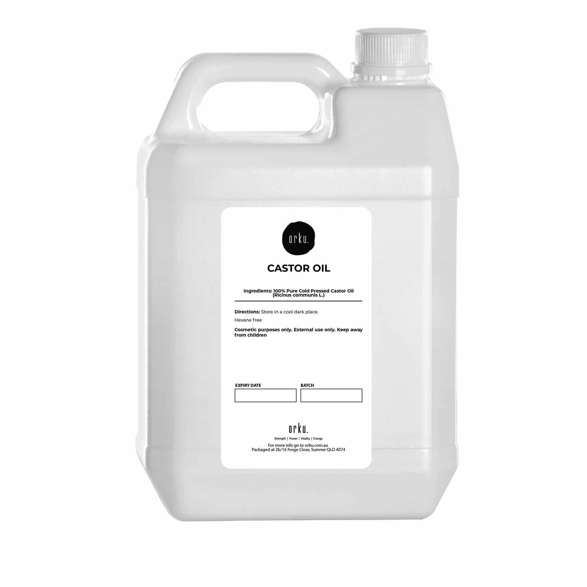 5L Castor Oil - Hexane Free Cold Pressed Main image
