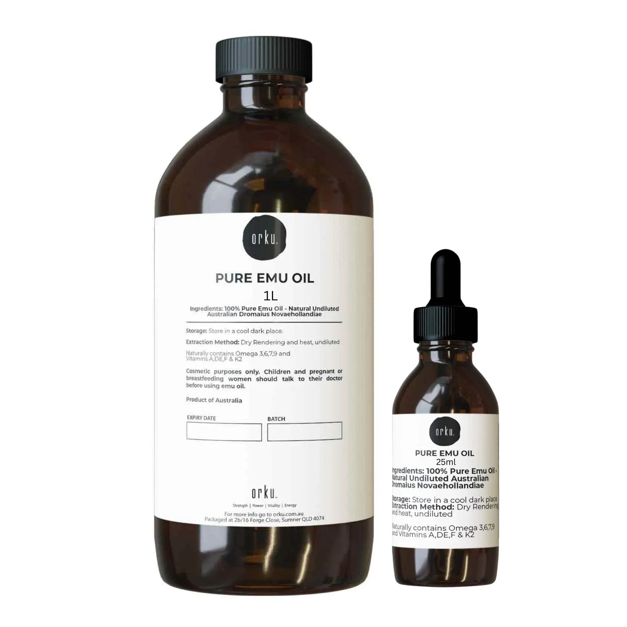 Orku Pure Emu Oil 1L with Bonus 25ml Secondary image