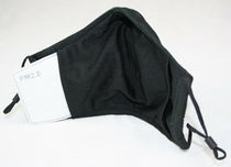Face Mask Reusable Cotton Cloth Fabric w 2 Pm2.5 Perfect Fit Adjustable Black