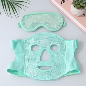 Cooling Gel Face & Eye Mask Grey