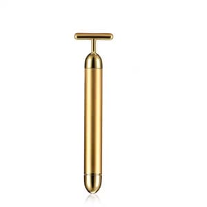 Rose Gold T Shape Facial Massager Secondary image