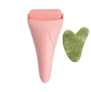 Face Ice Roller and Gua Sha Set Purple
