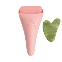 Face Ice Roller and Gua Sha Set Purple