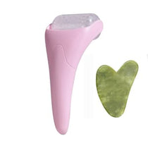 Face Ice Roller and Gua Sha Set Purple