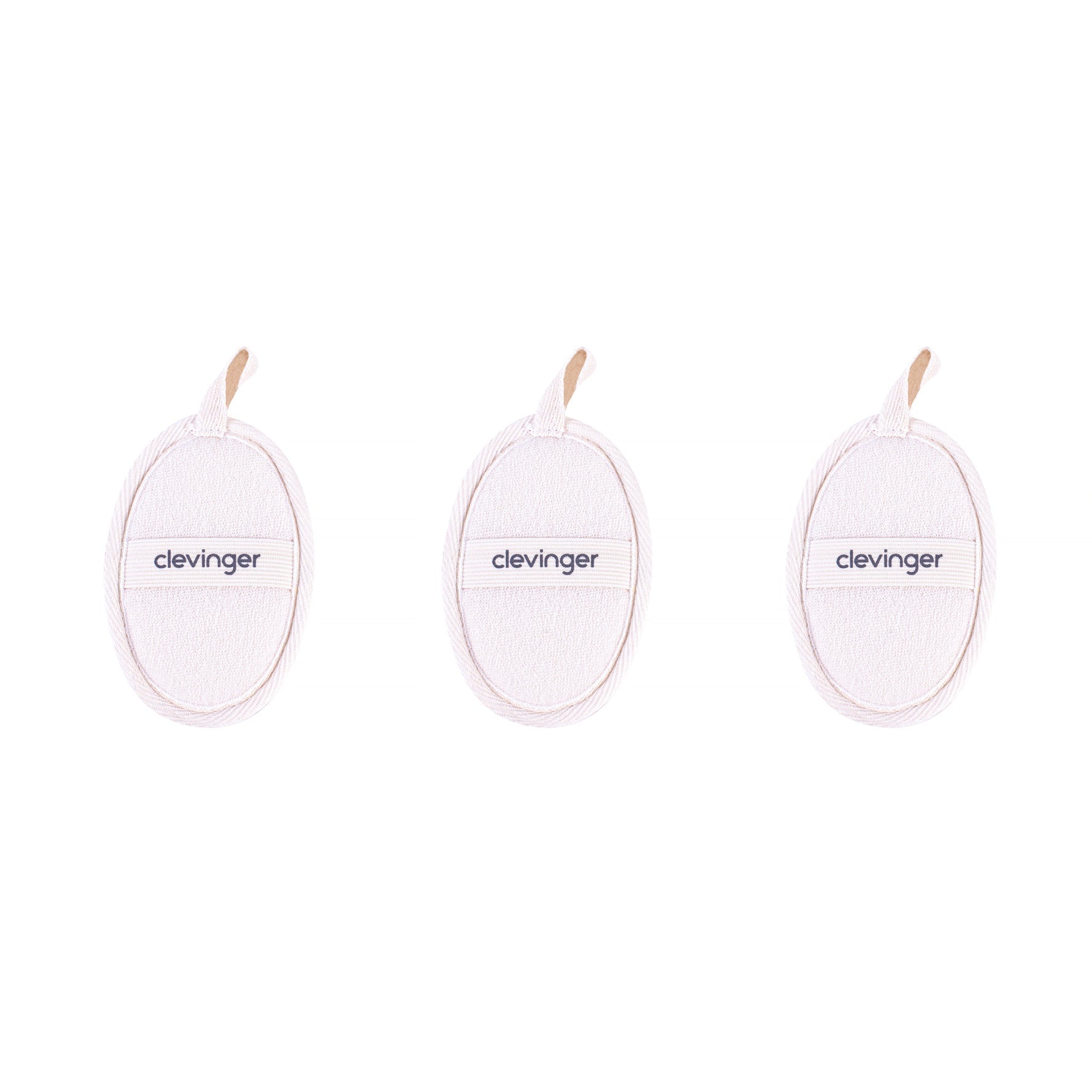 3 Pcs Clevinger Eco Oval Facial Exfoliating Loofah Main image