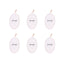 6 pcs Clevinger Eco Oval Facial Exfoliating Loofah – Biodegradable Skin Exfoliation Pads