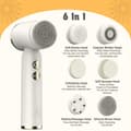 Electric Facial Cleansing Brush 6 In 1 White